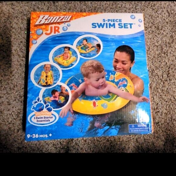 Banzai Jr 5- Piece Swim Set 9-36 months - Picture 1 of 4